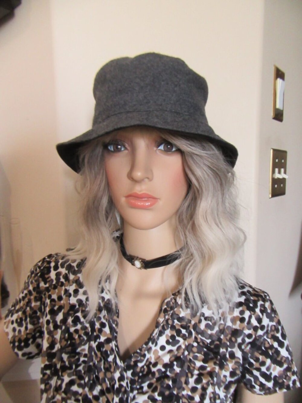 Ladies small or larger child Bucket Hat Reversible